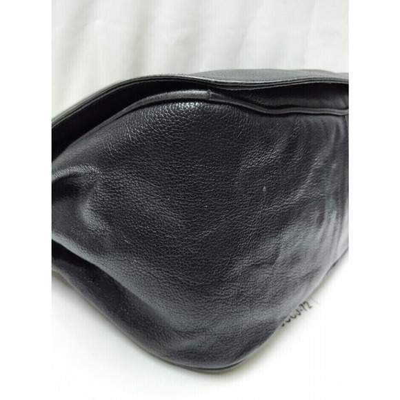 De Vecchi by Hamilton Black Leather Crossbody Shoulder Bag - VTG Made in Italy - Picture 7 of 13